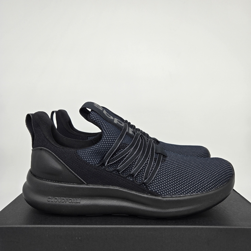 Adidas Men's Lite Racer Adapt 7.0 'Black Grey' Running Shoes Size 10 New - Picture 3 of 8
